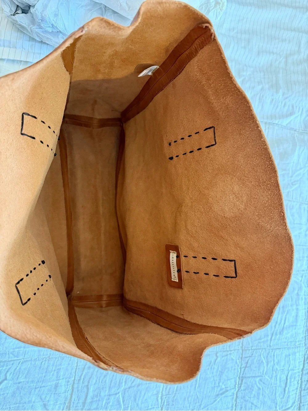 lovestitch structured leather